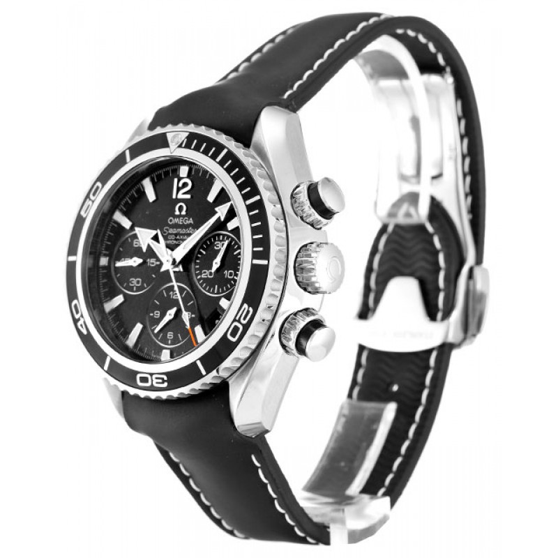 Black Dials Omega Planet Ocean 222.32.38.50.01.001 Replica Watches With 41 MM Steel Cases