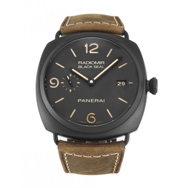 Brown Dials Panerai Radiomir Automatic PAM00505 Men Replica Watches With 45 MM Brown Ceramic Cases