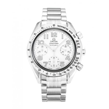 White Mother-Of-Pearl Dials Omega Speedmaster Reduced 3534.70.00 Fake Watches With 35.5 MM Steel Cases