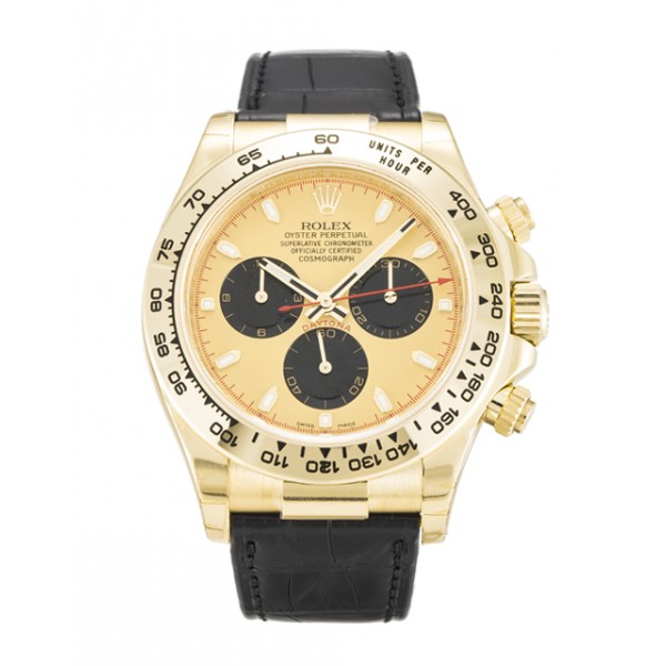 Champagne Dials Rolex Daytona 116518 Fake Watches With 40 MM Gold Cases For Men