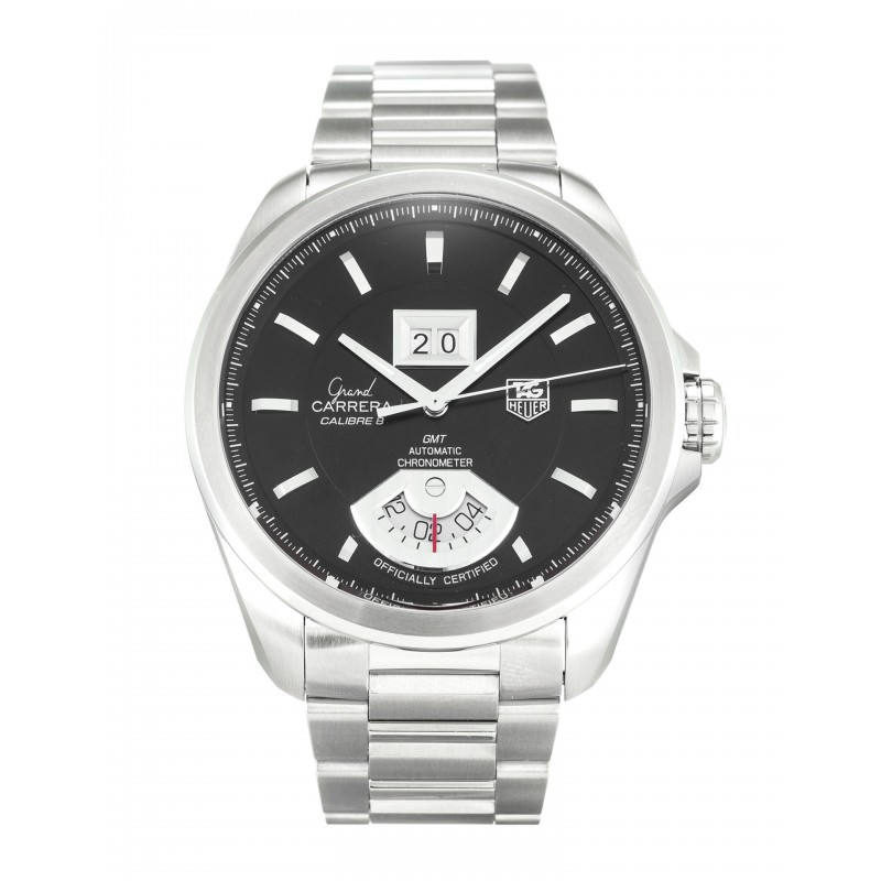 Black Dials Tag Heuer Grand Carrera WAV5111.BA0901 Replica Watches With 42.5 MM Steel Cases