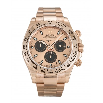 Rose Gold Dials Rolex Daytona 116505 Replica Watches With 40 MM Rose Gold Cases