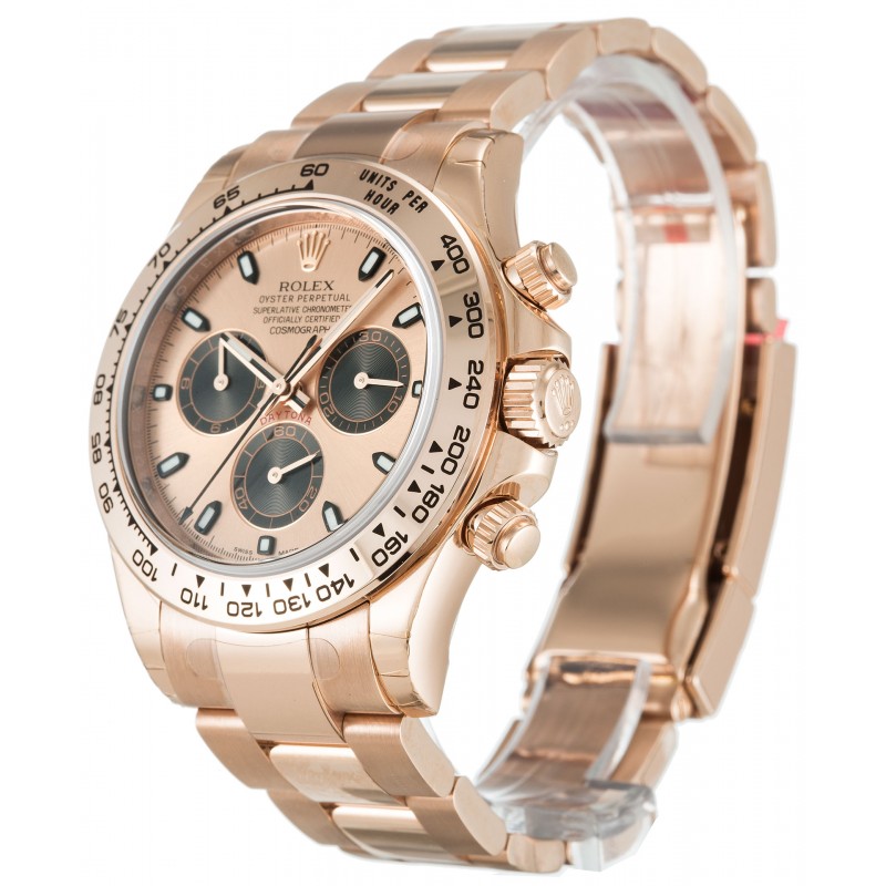 Rose Gold Dials Rolex Daytona 116505 Replica Watches With 40 MM Rose Gold Cases