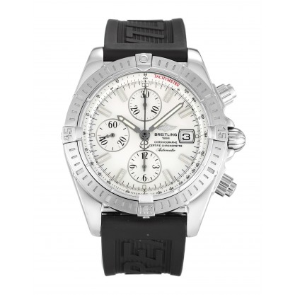 White Mother-Of-Pearl Dials Breitling Chronomat Evolution A13356 Replica Watches With 43.7 MM Steel Cases For Men