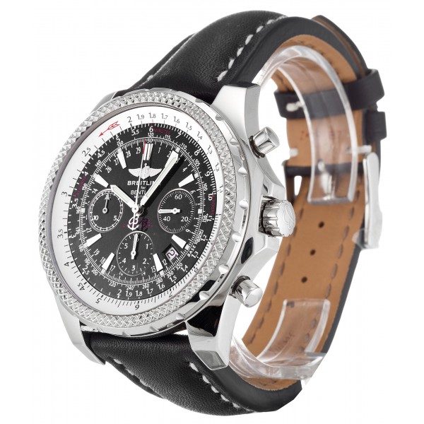 Black Dials Breitling Bentley Motors A25362 Replica Watches With 48.8 MM Steel Cases