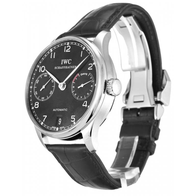 Black Dials IWC Portuguese Automatic IW500109 Replica Watches With 42.3 MM Steel Cases