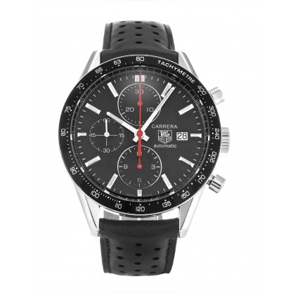 41 MM Black Dials TAG Heuer Carrera CV2014.FC6233 Replica Watches With Steel Cases For Men