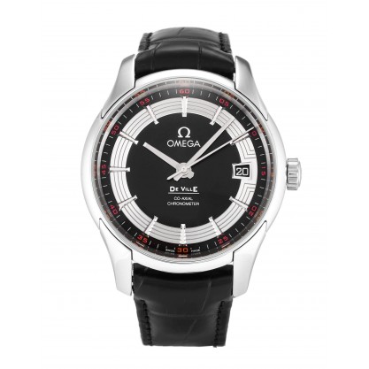 Black Dials Omega De Ville Hour Vision 431.33.41.21.01.001 Replica Watches With 41 MM Steel Cases