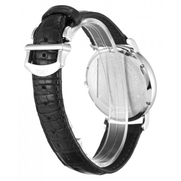 Black Dials IWC Portofino Automatic IW356308 Replica Watches With 39 MM Steel Cases