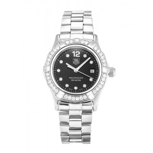 27 MM Black Dials Tag Heuer Aquaracer WAF141D.BA0813 Women Replica Watches With Steel Cases