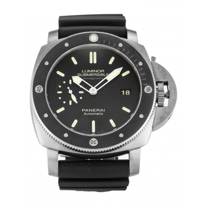 Black Dials Replica Panerai Luminor Submersible PAM00389 Watches With 47 MM Titanium Cases