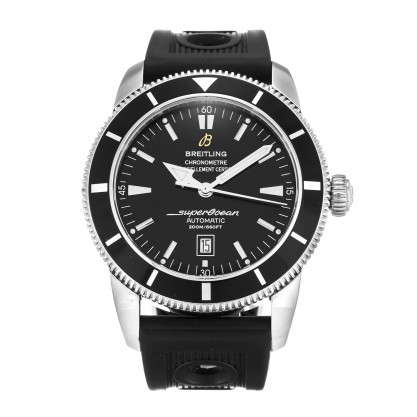 Black Dials Breitling SuperOcean Heritage A17320 Replica Watches With 46 MM Steel Cases For Men