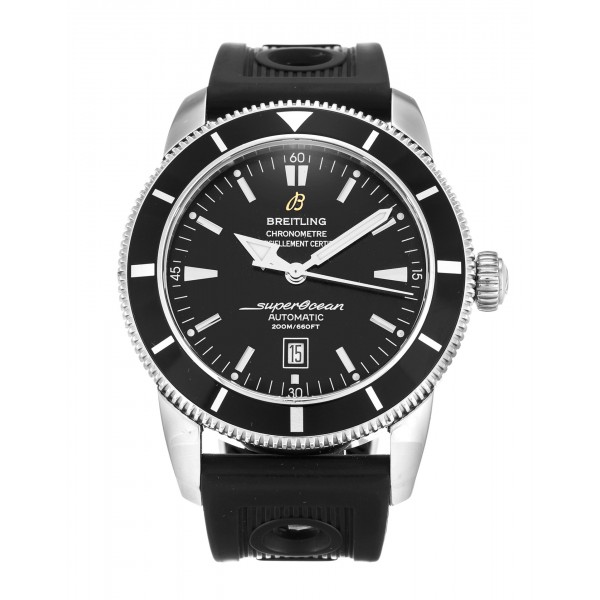 Black Dials Breitling SuperOcean Heritage A17320 Replica Watches With 46 MM Steel Cases For Men