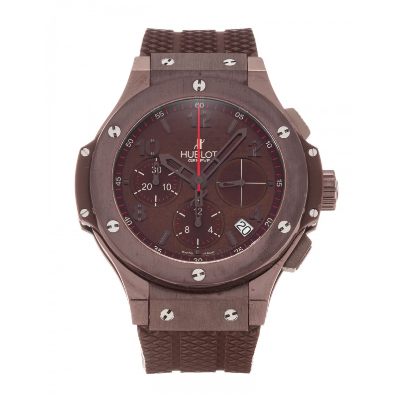 41 MM Brown Dials Hublot 341.SL.1008.RX Fake Watches With Steel Cases For Men
