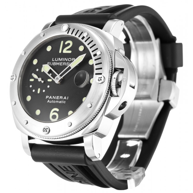 Black Dials Panerai Luminor Submersible PAM00024 Replica Watches With 44 MM Steel Cases Online