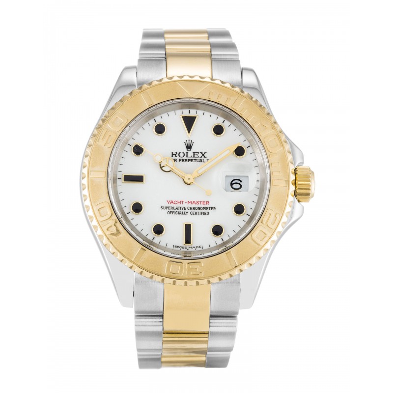 40 MM White Dials Rolex Yacht-Master 16623 Replica Watches With Steel & Gold Cases For Men