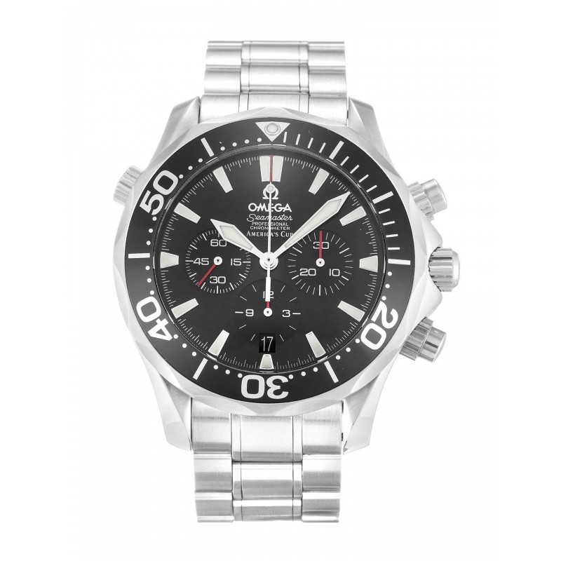 Black Dials Omega Seamaster Americas Cup 2594.50.00 Replica Watches With 41.5 MM Steel Cases