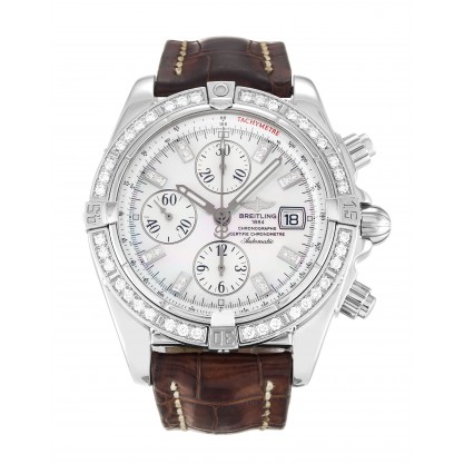 White Mother-Of-Pearl Dials Fake Breitling Chronomat Evolution A13356 With 43.7 MM Steel Cases