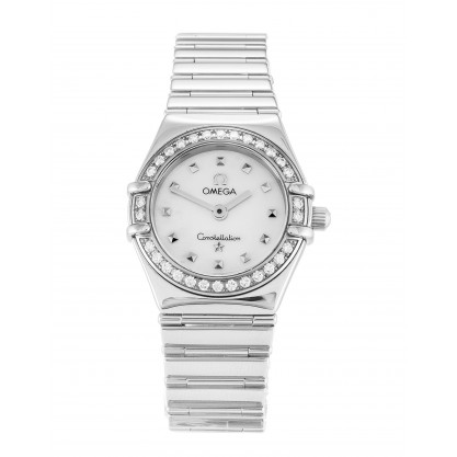 White Mother-Of-Pearl Dials Omega My Choice Mini 1465.71.00 Replica Watches With 22.5 MM Steel Cases For Women