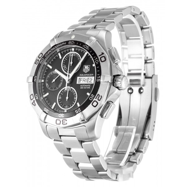 Black Dials Tag Heuer Aquaracer CAF2010.BA0815 Replica Watches With 43 MM Steel Cases For Men