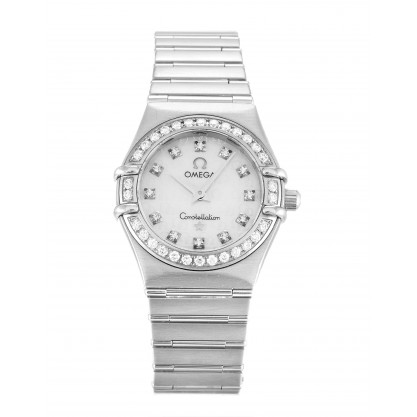 White Mother-Of-Pearl Dials Omega Constellation Mini 1460.75.00 Replica Watches With 22.5 MM Steel Cases