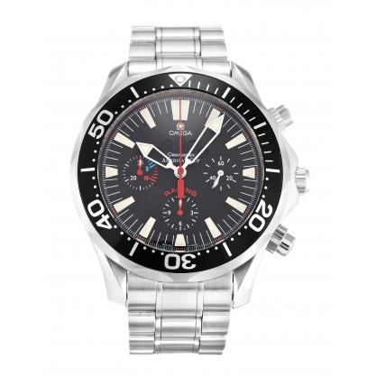 Black Dials Omega Seamaster 300m 2569.50.00 Replica Watches With 44 MM Steel Cases For Men