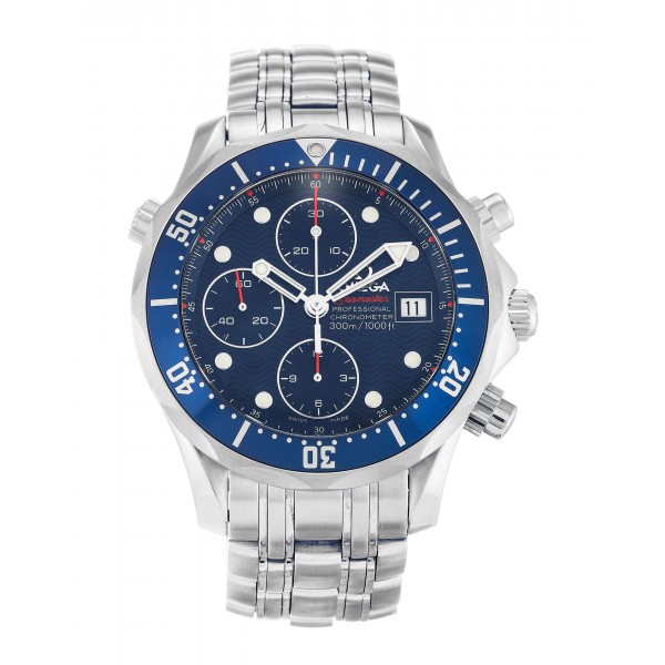 Blue Dials Omega Seamaster Chrono Diver 2225.80.00 Replica Watches With 41.5 MM Steel Cases