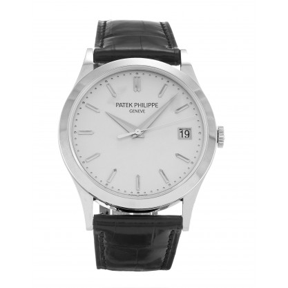 Silver Dials Patek Philippe Calatrava 5296G Replica Watches With 38 MM White Gold Cases