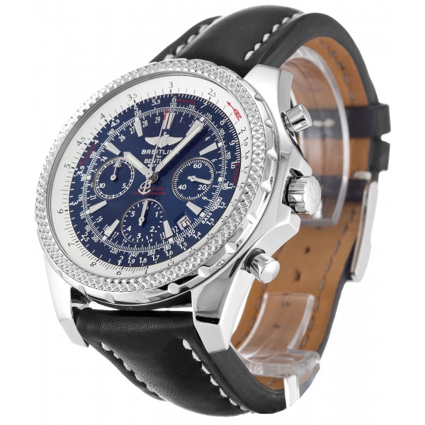 Blue Dials Breitling Bentley Motors A25362 Replica Watches With 48 MM Steel Cases For Men
