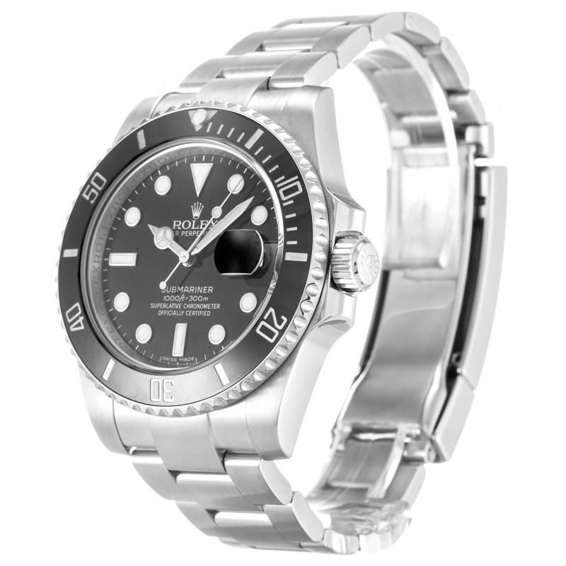 Black Dials Rolex Submariner 116610 LN Replica Watches With 40 MM Steel Cases For Men