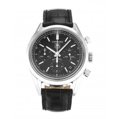 37 MM Black Dials Tag Heuer Carrera CV2111.FC6180 Replica Watches With Steel Cases For Men