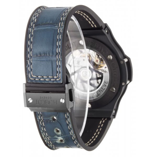 44 MM Blue Dials Hublot 301.CI.5190.GR Replica Watches With Black Ceramic Cases For Men