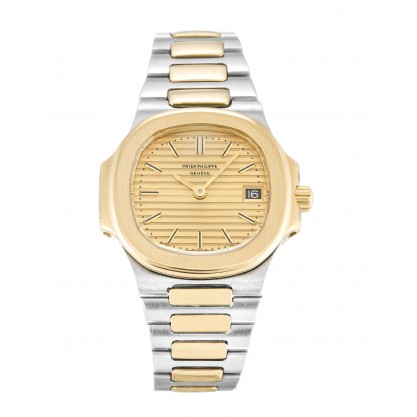 Champagne Dials Patek Philippe Nautilus 4700/1 Replica Watches With 24 MM Steel & Gold Cases