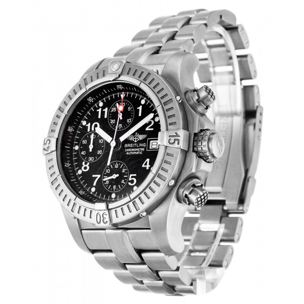 Black Dials Breitling Chrono Avenger E13360 Replica Watches With 44 MM Titanium Cases