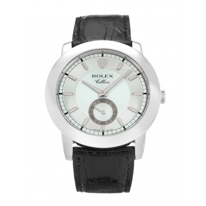 Blue Dials Rolex Cellini 5241/6 Replica Watches With 40 MM Platinum Cases For Men