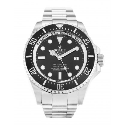 Black Dials Rolex Deepsea 116660 Replica Watches With 44 MM Steel Cases For Men