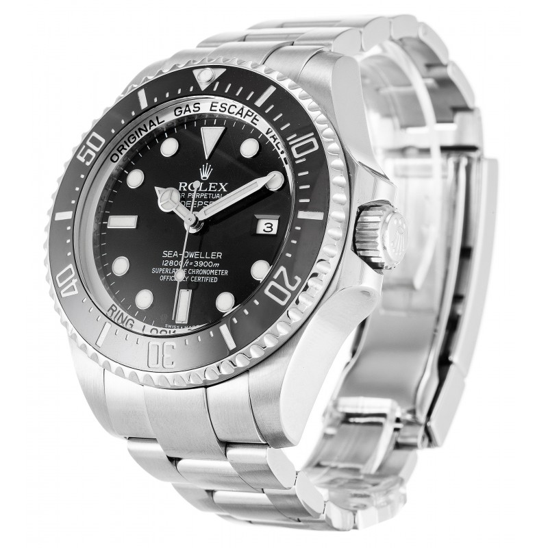 Black Dials Rolex Deepsea 116660 Replica Watches With 44 MM Steel Cases For Men