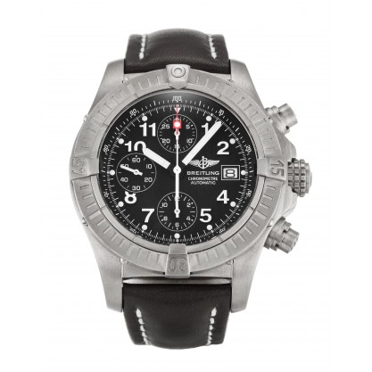 Black Dials Breitling Chrono Avenger E13360 Replica Watches With 44 MM Titanium Cases