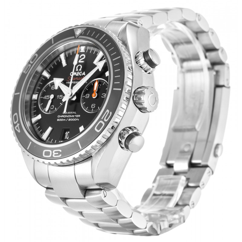 Black Dials Omega Planet Ocean 232.30.46.51.01.003 Replica Watches With 455 MM Steel Cases