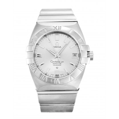 Silver Dials Omega Constellation Double Eagle 1511.30.00 Replica Watches With 35 MM Steel Cases For Men