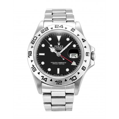 Black Dials Rolex Explorer 16550 Replica Watches With 40 MM Steel Cases For Men