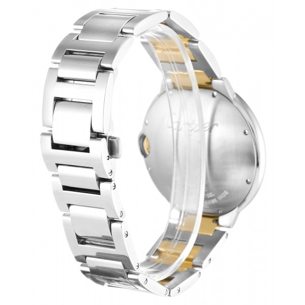 Silver Dials Cartier Ballon Bleu W69009Z3 Replica Watches With 42 MM Steel & Gold For Men