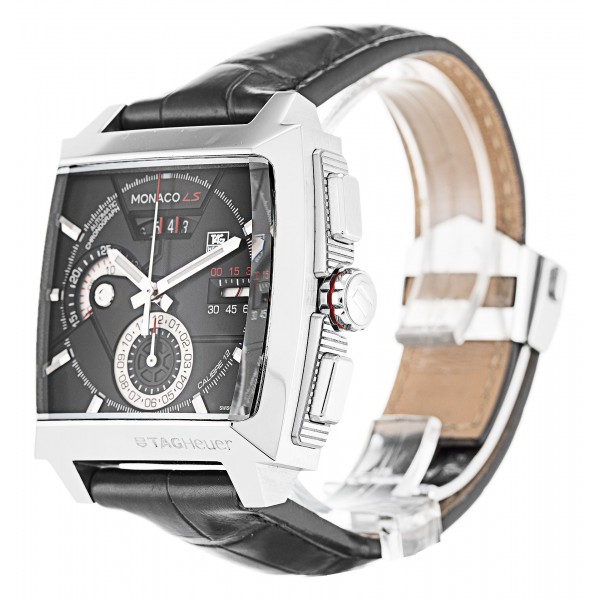 Black Dials Tag Heuer Monaco CAL2110.FC6257 Replica Watches With 40.5 MM Steel Cases For Men