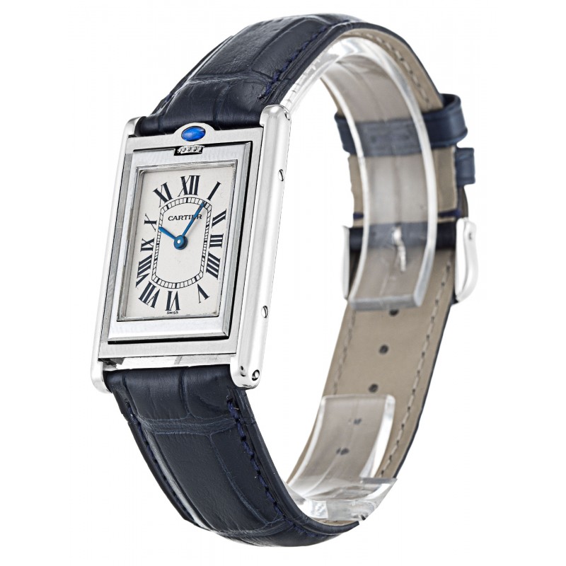 Silver Dials Cartier Tank Basculante W1011258 Replica Watches With 23 MM Steel Cases For Sale