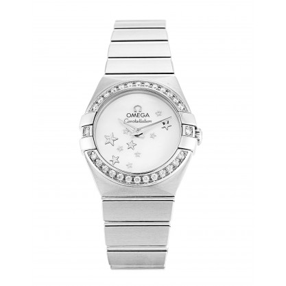 White Mother-Of-Pearl Dials Omega Constellation Ladies 123.15.24.60.05.003 Fake Watcjes For Women