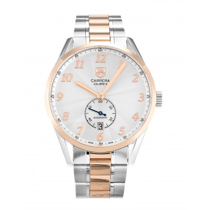 Silver Dials Tag Heuer Carrera WAS2151.BD0734 Replica Watches With 39 MM Steel & Rose Gold Cases