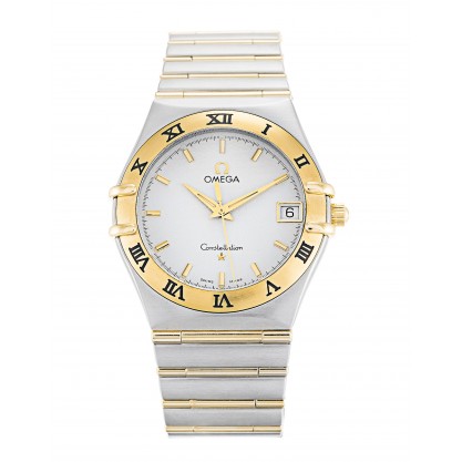 Silver Dials Omega Constellation 1212.30.00 Men Replica Watches With 33.5 MM Steel & Gold Cases