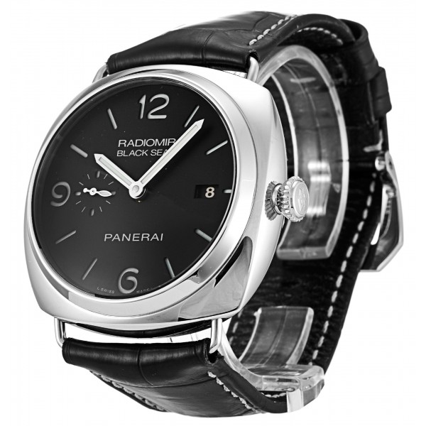Black Dials Panerai Radiomir Automatic PAM00388 Fake Watches With 45 MM Steel Cases For Men