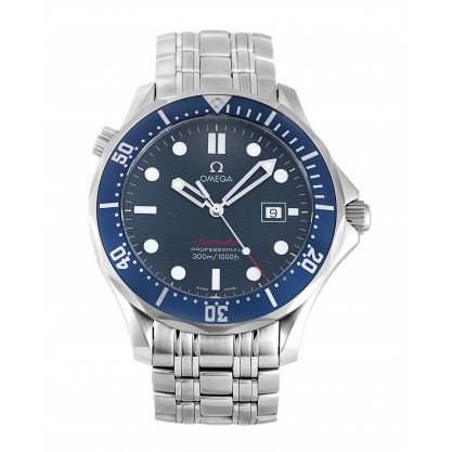 41 MM Blue Dials Omega Seamaster 300m 2221.80.00 Fake Watches With Steel Cases For Men