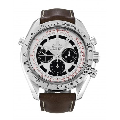 White Dials Omega Speedmaster Broad Arrow 3882.31.37 Replica Watches With 44.2 MM Steel Cases